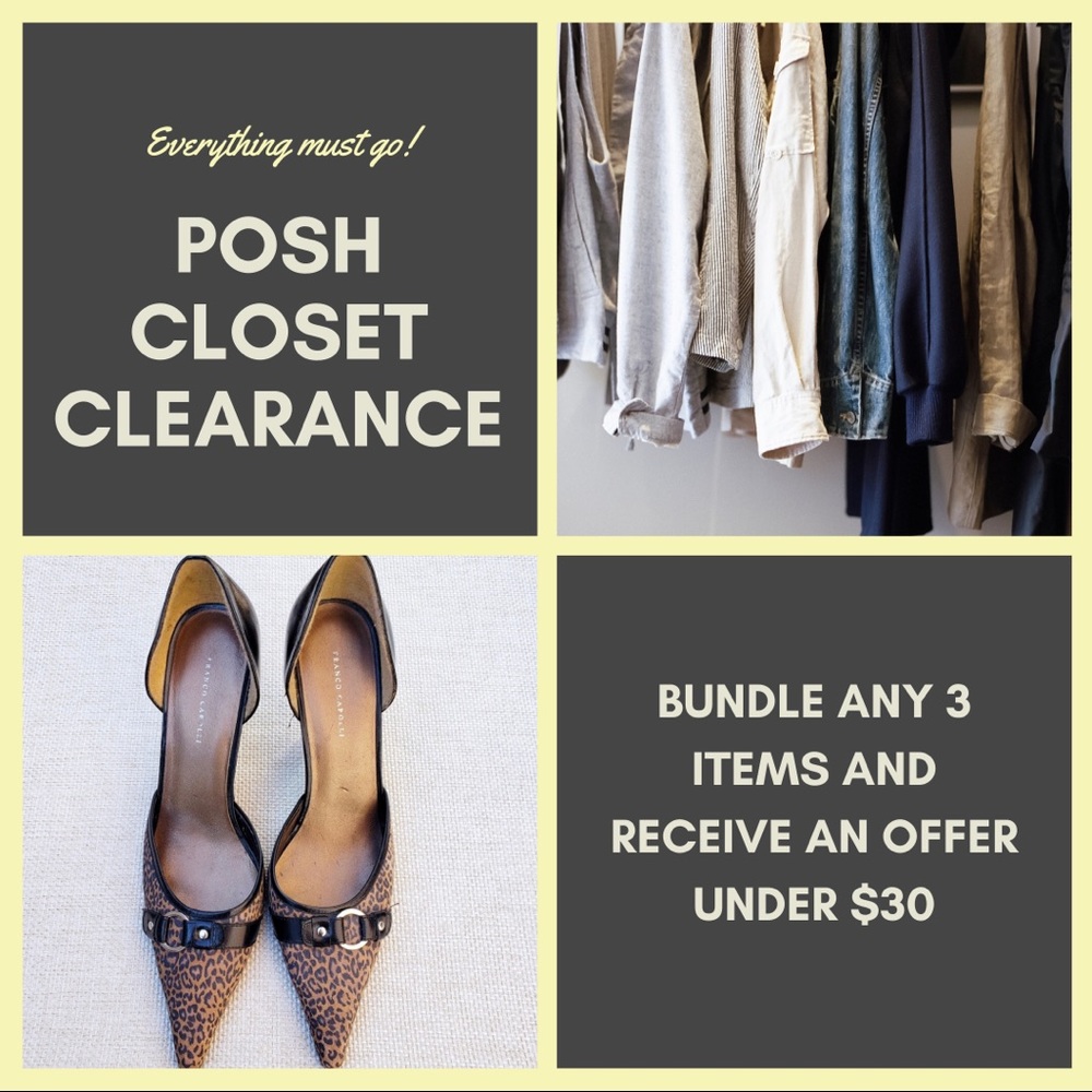Huge closet clearance sale. EVERYTHING MUST GO!